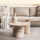Classic Home Sana Beige Concrete Outdoor End Table-2