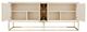 Michael Amini® Madison Beige Console with Glistening Gold Base-4