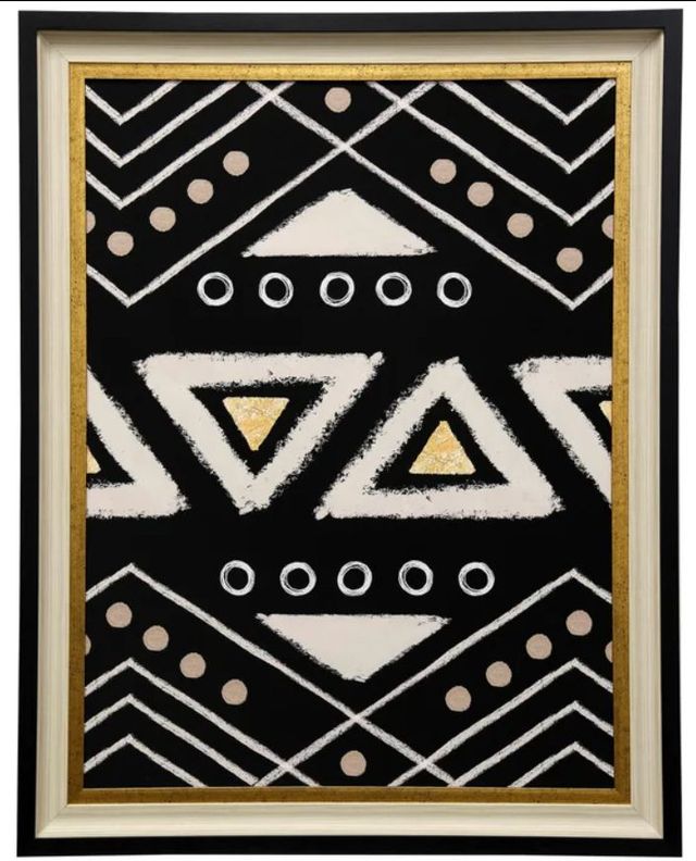 Stylecraft Motif II Black/Gold/White Wall Art-0