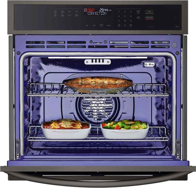 LG 30" PrintProof® Black Stainless Steel Single Electric Wall Oven-3