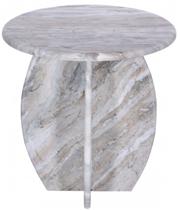 Meridian Furniture Formentera Brown Marble End Table-1