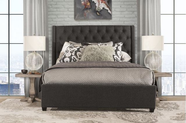 HH2 Home Churchill Onyx Linen Queen Bed-2