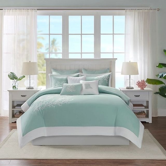 Olliix by Harbor House Aqua Coastline Euro Sham-2