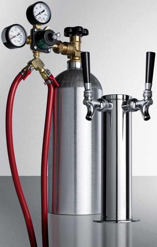 Summit® Stainless Steel Dual Wine Dispensing Tap Kit-0