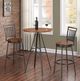 American Woodcrafters Filmore Golden Oak Pub Table with Slate Grey Base-4