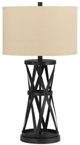 Cal® Lighting & Accessories Passo Beige/Dark Bronze Table Lamp-0
