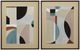 Bassett Mirror Curved Vision Shapes Framed Print Wall Art-2