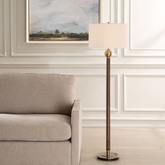 Uttermost® Keros Black/Brass Buffet Lamp-2