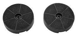 Smeg Black Hood 2-Piece Round Charcoal Filter Kit-0