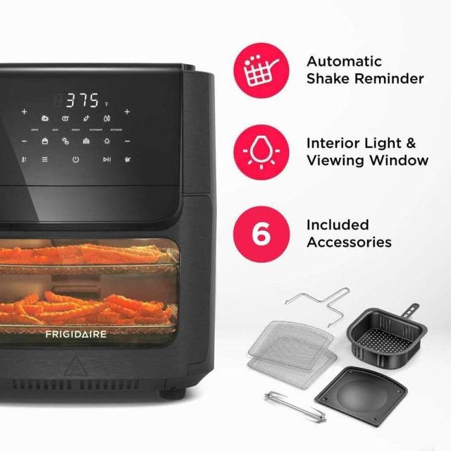 Frigidaire® 12.6 Quart Black Air Fryer Combo Oven-4