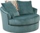 Ashley® Laylabrook Teal Oversized Swivel Accent Chair-0