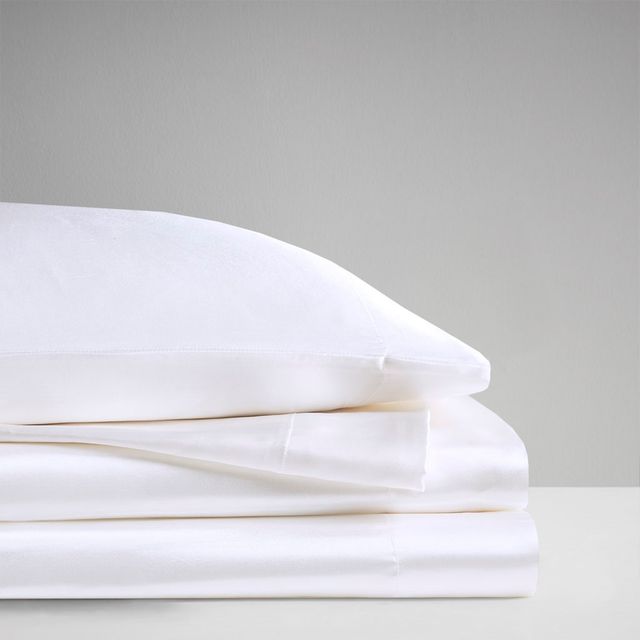 Olliix by Madison Park Essentials Satin 6 Pieces White California King Wrinkle-Free Luxurious Sheet Set-2