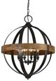 Forty West Birstol Brown 6-Light Chandelier-0