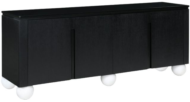 Meridian Furniture Cardiff Black/White Sideboard-0