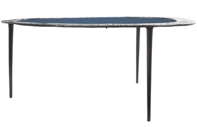 Deco Marche Black Abstract Oval Shaped Coffee Table-1