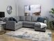 Decor-Rest® Furniture LTD 2541 2-Piece Baltic Gray Right-Arm Facing Sectional with Pillows-1