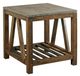 Kincaid Furniture Modern Classics Gray Concrete Top Mason End Table with Brown Base-0