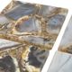 A & B Home 4-Piece Gold/Grey Coaster Set-4