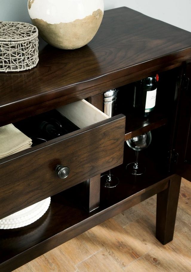 Signature Design by Ashley® Haddigan Dark Brown Dining Server-2