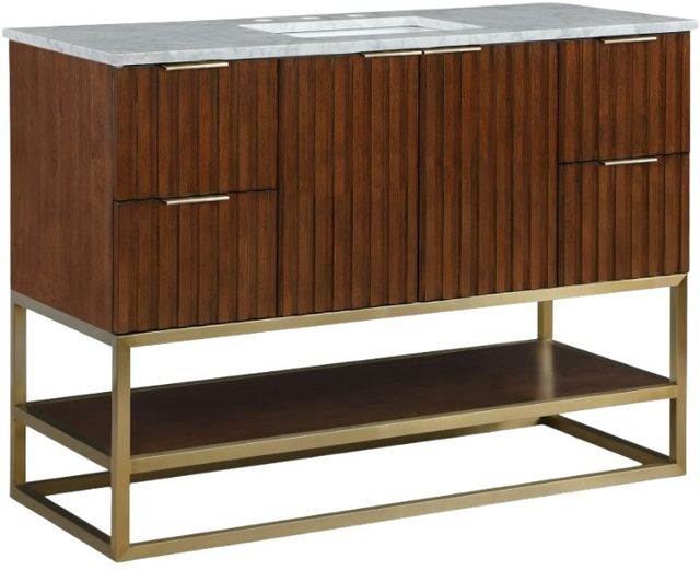 Meridian Furniture Monad Walnut 48" Bathroom Vanity-0