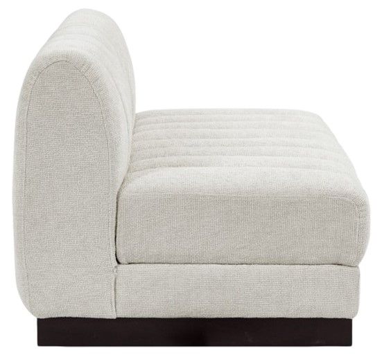 Meridian Furniture Quinn 2-Piece Cream Modular Armless Sofa-2
