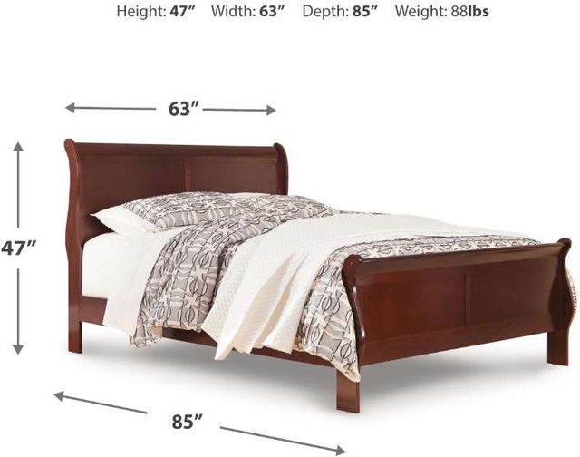 Signature Design by Ashley® Alisdair Reddish Brown California King Sleigh Bed-1