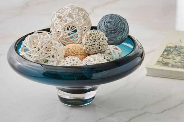 Signature Design by Ashley® Vallborough Teal Blue Bowl-2