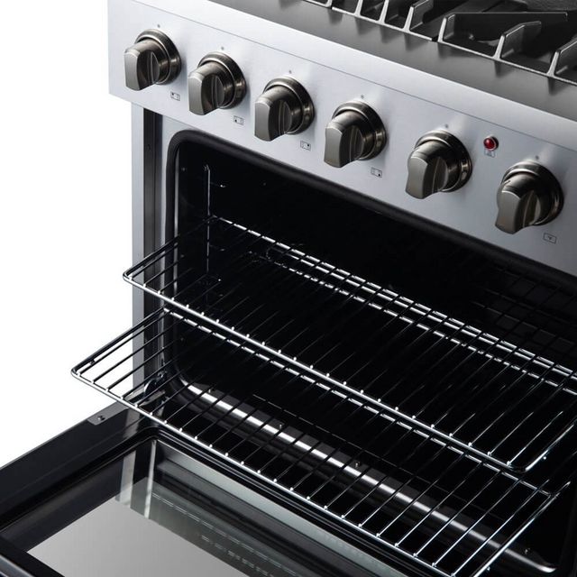 FORNO® Marco 30" Stainless Steel Pro Style Dual Fuel Range-5