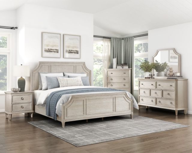 Homelegance® Leander Light Brown Queen Panel Bed-1