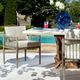 Uttermost® Borneo Dark Gray/Dove Wooden Outdoor Dining Chair-1