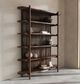 Classic Home Redford Bark Brown Tall Bookcase-1