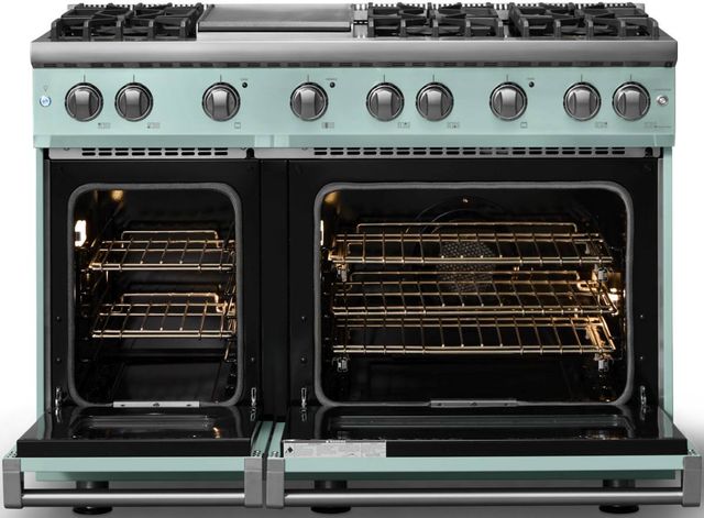 Viking® 5 Series 48" Splash Pro Style Gas (LP) Range with Polished Chrome Trim-1