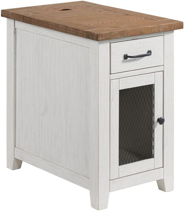 Martin Svensson Rustic Driftwood/White Side Table-0