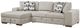 Homelegance® Raife 2-Piece Taupe Left-Arm Facing Sectional and Chaise-0