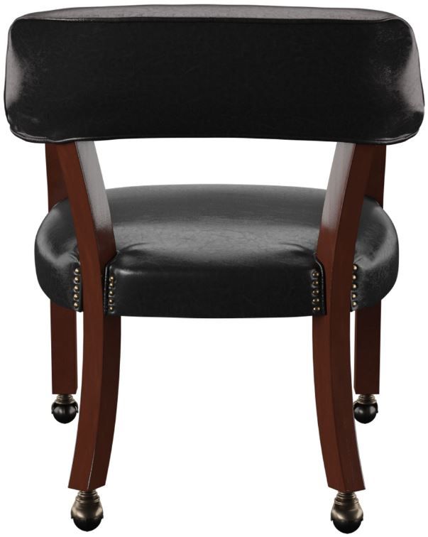 Steve Silver Co. Tournament Black/Medium Cherry Dining Arm Chair-3