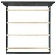 Elements International Versailles Contemporary Black King Panel Bed-2