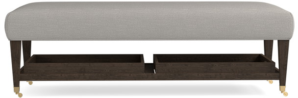 Bassett® Furniture Kara Rectangular Ottoman with Tray-2