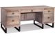 Handstone Cumberland Executive Desk with Pencil drawer with flip down front-0