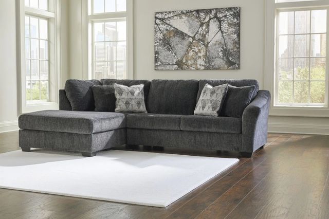 Signature Design by Ashley® Biddeford 2-Piece Shadow Left-Arm Facing Sleeper Sectional and Chaise-2