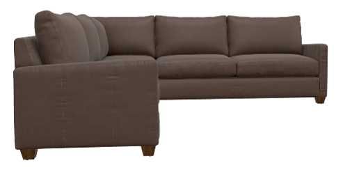 La-Z-Boy® Wilmette 2-Piece Cognac Leather Sectional-1