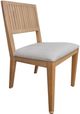 International Furniture Direct Giza Beige/Natural Dining Side Chair-0