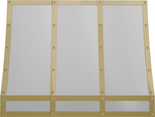 Zephyr Designer Collection 36" Polished Gold Forte Hood Banding Kit-0