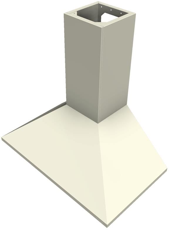 Vent-A-Hood® 36" Biscuit Euro Style Wall Mounted Range Hood-1