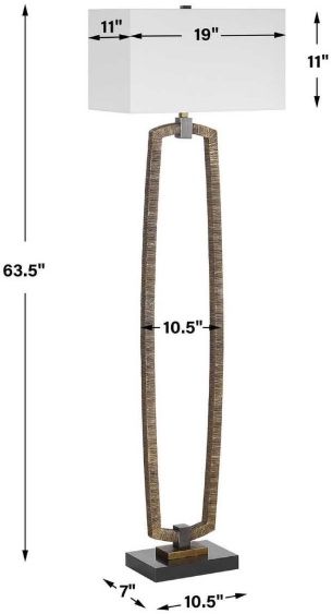 Uttermost® Relic Gold Floor Lamp-3