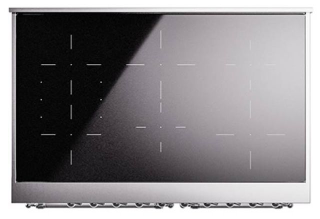 Ilve® Nostalgie II Noblesse 40'' Custom RAL Color Pro Style Induction Range with Chrome Trim-2