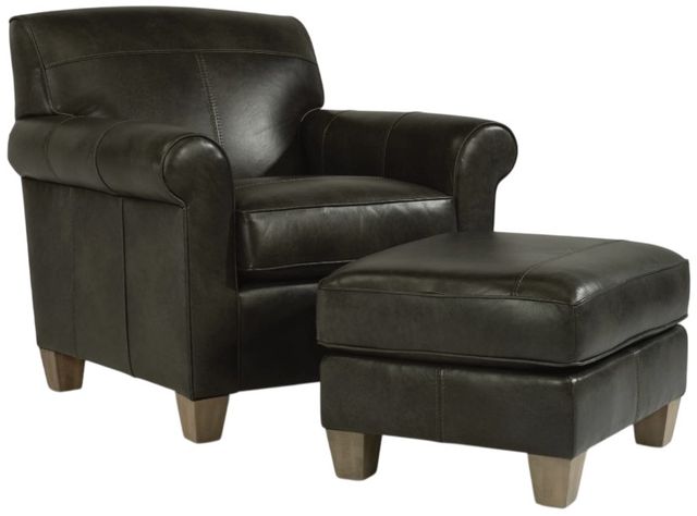 Flexsteel® Dana Black Ottoman-2