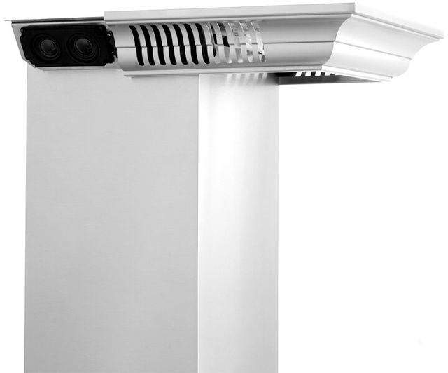 ZLINE 48" Stainless Steel Wall Mounted Range Hood with CrownSound® Bluetooth Speakers-2