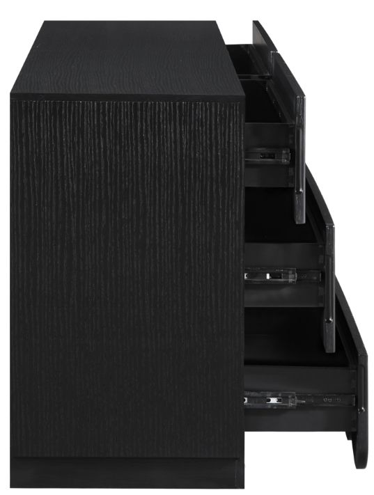 Meridian Furniture Scallop Black Dresser-3