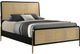Coaster® Arini Black/Natural Queen Panel Bed-1