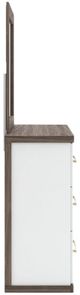 Signature Design by Ashley® Kendanport Brown/White Dresser and Mirror-2